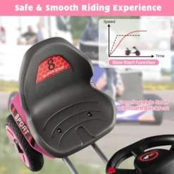 Costway 12V Kids Electric Go Kart Foldable Quad Racing Ride On Toy Car With Flashing Light Pink/Red 12 Costway 12V Kids Electric Go Kart Foldable Quad Racing Ride On Toy Car With Flashing Light Pink/Red -Costway Store GUEST 24f123ea b9b6 4565 9b44 37a1dfbd68cf