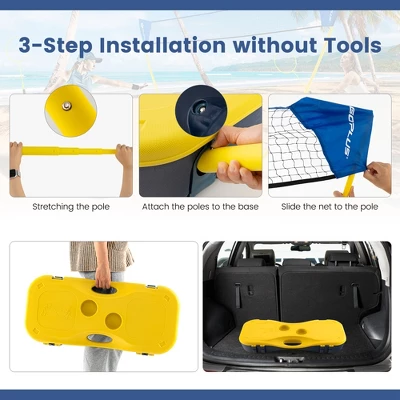 Costway Portable Badminton Set With 2 Shuttlecocks Badminton Rackets Outdoor Sport Game Set 5 Costway Portable Badminton Set With 2 Shuttlecocks Badminton Rackets Outdoor Sport Game Set - Image 5