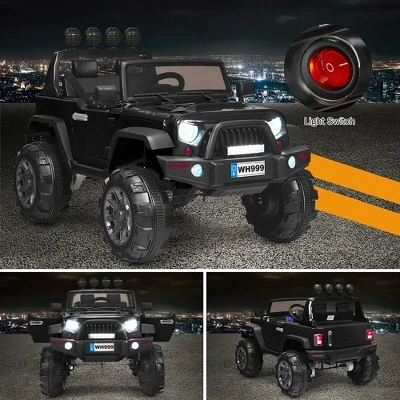 Costway 12V Kids Ride On Truck RC Car W/ LED Lights Music Trunk 3 Costway 12V Kids Ride On Truck RC Car W/ LED Lights Music Trunk - Image 3