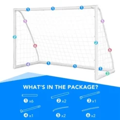 Costway 6 FT X 4 FT Portable Kids Soccer Goal Quick Set-up For Backyard Soccer Training 15 Costway 6 FT X 4 FT Portable Kids Soccer Goal Quick Set-up For Backyard Soccer Training -Costway Store GUEST 257037e5 681a 4240 8fea bb5f3afffa10
