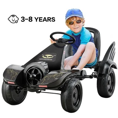 Go Kart Pedal Powered Kids Ride On Car 4 Wheel Racer Toy W/ Clutch & Hand Brake 7 Go Kart Pedal Powered Kids Ride On Car 4 Wheel Racer Toy W/ Clutch & Hand Brake - Image 7
