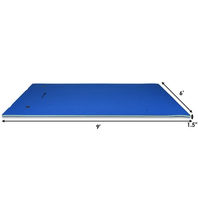 Costway 3 Layer Floating Water Pad Foam Mat Water Recreation Relaxing 9' X 6' 8 Costway 3 Layer Floating Water Pad Foam Mat Water Recreation Relaxing 9' X 6' - Image 8