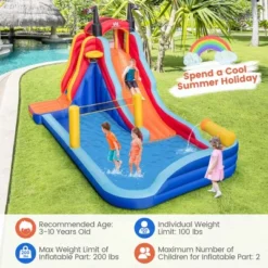 Costway Inflatable Water Slide Park Pirate Theme Bouncer Playhouse Castle With 735W Blower 12 Costway Inflatable Water Slide Park Pirate Theme Bouncer Playhouse Castle With 735W Blower -Costway Store GUEST 2735c4c9 9d11 4686 8223 400f71ac3011