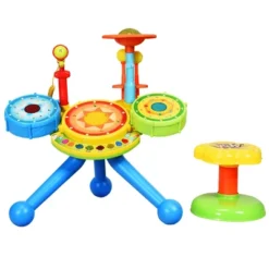 Kids Electric Jazz Drum Set Musical Instrument W/ Stool Mic & LED Light 16 Kids Electric Jazz Drum Set Musical Instrument W/ Stool Mic & LED Light -Costway Store GUEST 283782b5 1bca 4ccc 970e d65e6077a22d