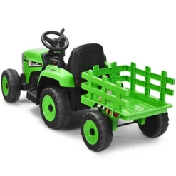Costway 12V Kids Ride On Tractor With Trailer Ground Loader W/ RC & Lights RedPinkGreen 22 Costway 12V Kids Ride On Tractor With Trailer Ground Loader W/ RC & Lights RedPinkGreen -Costway Store GUEST 29416215 2b60 4dae 8675 3b33f158310c