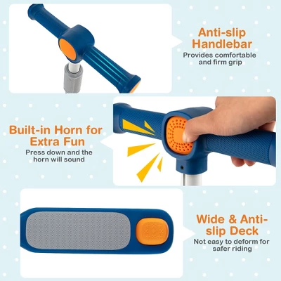 Honeyjoy Folding Adjustable Kids Toy Scooter W/LED Flashing Wheels Horn 4 Emoji Covers 8 Honeyjoy Folding Adjustable Kids Toy Scooter W/LED Flashing Wheels Horn 4 Emoji Covers - Image 8