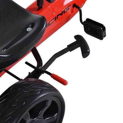 Costway Go Kart Kids Ride On Car Pedal Powered 4 Wheel Racer Stealth Outdoor Toy 5 Costway Go Kart Kids Ride On Car Pedal Powered 4 Wheel Racer Stealth Outdoor Toy - Image 5