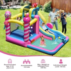 Costway Inflatable Bounce House Sweet Candy Bouncy Castle W/ Water Slide& 480W Blower 12 Costway Inflatable Bounce House Sweet Candy Bouncy Castle W/ Water Slide& 480W Blower -Costway Store GUEST 2b799cc1 a8a1 4bad 82e5 8b1495cf6cf9
