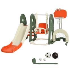 Costway 6 In 1 Toddler Slide And Swing Set Climber Playset W/ Ball Games WhiteOrange 20 Costway 6 In 1 Toddler Slide And Swing Set Climber Playset W/ Ball Games WhiteOrange -Costway Store GUEST 2b94961b 4e19 43f8 8b6d 78ed1360a59d
