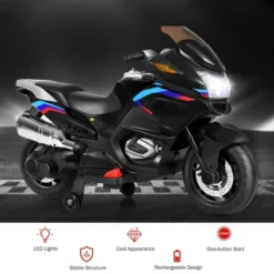 Costway 12V Kids Ride On Motorcycle Electric Motor Bike W/ Training Wheels & Light Black 9 Costway 12V Kids Ride On Motorcycle Electric Motor Bike W/ Training Wheels & Light Black -Costway Store GUEST 2ba11e51 81dd 42f1 8553 10a5c0110742