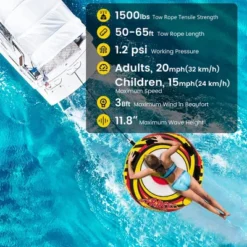 Costway Inflatable Towable Tubes For Boating Water Sport Towables For Boat To Pull 13 Costway Inflatable Towable Tubes For Boating Water Sport Towables For Boat To Pull -Costway Store GUEST 2c4b70e4 ecf2 4259 abf3 ca3ff54129ed