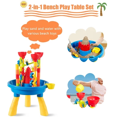 Costway 2 In 1 Sand And Water Table Activity Play Center Kids Splash Pond Beach Toy Set 5 Costway 2 In 1 Sand And Water Table Activity Play Center Kids Splash Pond Beach Toy Set - Image 5
