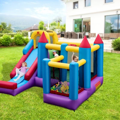 Costway Mighty Inflatable Bounce House Castle Jumper Moonwalk Bouncer Without Blower 1 Costway Mighty Inflatable Bounce House Castle Jumper Moonwalk Bouncer Without Blower