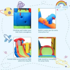 Costway Inflatable Bounce House Kid Water Splash Pool Slide Jumping Castle W/740W Blower 16 Costway Inflatable Bounce House Kid Water Splash Pool Slide Jumping Castle W/740W Blower -Costway Store GUEST 30663f1c 7439 4f40 8a52 bac67c08f2c1