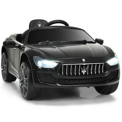 Costway 12V Maserati Licensed Kids Ride On Car W/ RC Remote Control Led Lights MP3 BluePinkWhite 12 Costway 12V Maserati Licensed Kids Ride On Car W/ RC Remote Control Led Lights MP3 BluePinkWhite - Image 12