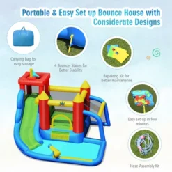 Costway Inflatable Bouncer Water Slide Bounce House Splash Pool Without Blower 16 Costway Inflatable Bouncer Water Slide Bounce House Splash Pool Without Blower -Costway Store GUEST 327e7642 8652 415f 9328 5f7127d85fa8