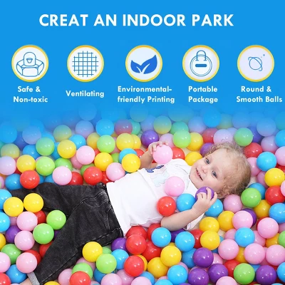 Costway Portable Kid Baby Play House Indoor Outdoor Toy Tent Game Playhut With 100 Balls 1 Costway Portable Kid Baby Play House Indoor Outdoor Toy Tent Game Playhut With 100 Balls