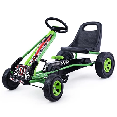 Costway 4 Wheels Kids Ride On Pedal Powered Bike Go Kart Racer Car Outdoor Play Toy 8 Costway 4 Wheels Kids Ride On Pedal Powered Bike Go Kart Racer Car Outdoor Play Toy - Image 8