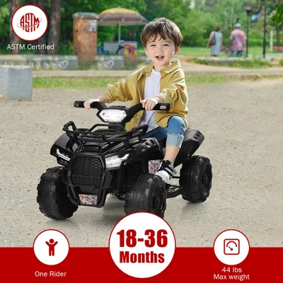 Costway 6V Kids ATV Quad Electric Ride On Car Toy Toddler With LED Light MP3 6 Costway 6V Kids ATV Quad Electric Ride On Car Toy Toddler With LED Light MP3 - Image 6