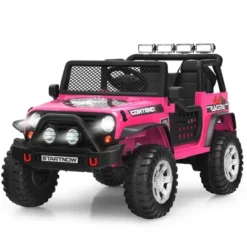 Costway 12V Kids Ride On Truck Remote Control Electric Car With Lights&Music WhiteBlackPinkRed 19 Costway 12V Kids Ride On Truck Remote Control Electric Car With Lights&Music WhiteBlackPinkRed -Costway Store GUEST 344d7376 5777 46fd bf02 5fe83e358a9f