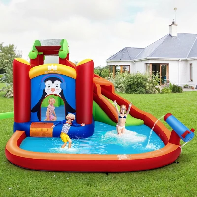Costway Inflatable Slide Bouncer And Water Park Bounce House Splash Pool Water Cannon 3 Costway Inflatable Slide Bouncer And Water Park Bounce House Splash Pool Water Cannon - Image 3