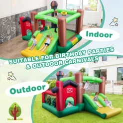 Costway Farm Themed Inflatable Castle Kids Bounce House W/ Double Slides 16 Costway Farm Themed Inflatable Castle Kids Bounce House W/ Double Slides -Costway Store GUEST 35532bde 5b14 43ee b572 77b3f7758962