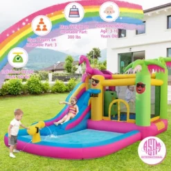 Costway Tropical Inflatable Bounce Castle For Backyard, Ocean Ball & 735W Blower Include 12 Costway Tropical Inflatable Bounce Castle For Backyard, Ocean Ball & 735W Blower Include -Costway Store GUEST 365ae591 5315 4bf3 8759 e1179adca97c