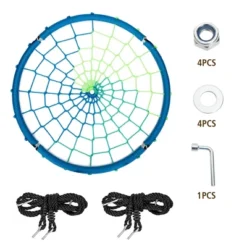 Costway 40'' Spider Web Tree Swing Kids Outdoor Play Set W/ Adjustable Ropes Gift OrangeBlueGreen 18 Costway 40'' Spider Web Tree Swing Kids Outdoor Play Set W/ Adjustable Ropes Gift OrangeBlueGreen -Costway Store GUEST 36b44581 d980 4e57 833a ac1562c3c061