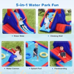 Costway Inflatable Water Slide Park W/ Climb Slide Pool & 2 Swim Rings Blower Excluded 13 Costway Inflatable Water Slide Park W/ Climb Slide Pool & 2 Swim Rings Blower Excluded -Costway Store GUEST 37436177 d51b 4f86 8695 39031ee94d7f