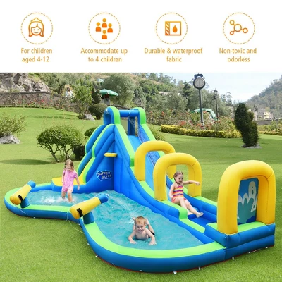 Costway Inflatable Water Slide Kids Bounce House Castle Splash Pool Without Blower 4 Costway Inflatable Water Slide Kids Bounce House Castle Splash Pool Without Blower - Image 4