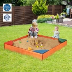 Costway Kids Wooden Backyard Sandbox W/ Built-in Corner Seating Kid's Outdoor Furniture 12 Costway Kids Wooden Backyard Sandbox W/ Built-in Corner Seating Kid's Outdoor Furniture -Costway Store GUEST 3a535001 92be 46f5 b57c b763ef148de0