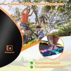 Costway 36'' Mini Toddler Trampoline W/LED Bluetooth Speaker Detachable Handle Kids Gifts 14 Costway 36'' Mini Toddler Trampoline W/LED Bluetooth Speaker Detachable Handle Kids Gifts -Costway Store GUEST 3b0ff2a4 2b6d 4508 9d58 2081bfc49133