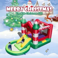 Costway Inflatable Bounce House Kids Christmas W/ Slide & Trampoline & Pool Without Blower 11 Costway Inflatable Bounce House Kids Christmas W/ Slide & Trampoline & Pool Without Blower -Costway Store GUEST 3beb561f 317f 41b7 8bbc 0bb9a2b3be95