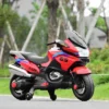 Costway 12V Kids Ride On Motorcycle Electric Motor Bike W/ Training Wheels & Light Red