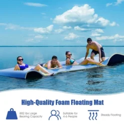 Costway 3-Layer Floating Water Pad 12' X 6' Floating Oasis Foam Mat OrangeBlueGreen 14 Costway 3-Layer Floating Water Pad 12' X 6' Floating Oasis Foam Mat OrangeBlueGreen -Costway Store GUEST 3c44b924 c40a 4e0b a341 c64aa2db47f3