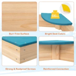 Costway Outdoor Wooden Sandbox With Seats Backyard Bottomless Sandpit For Kids Aged 3+ 15 Costway Outdoor Wooden Sandbox With Seats Backyard Bottomless Sandpit For Kids Aged 3+ -Costway Store GUEST 3c796c33 0cb1 4a12 8f48 c059a5ffdd7d