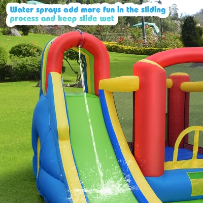 Costway Inflatable Kid Bounce House Slide Climbing Splash Pool Jumping Castle Without Blower 5 Costway Inflatable Kid Bounce House Slide Climbing Splash Pool Jumping Castle Without Blower - Image 5