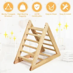 Costway Wooden Climbing Pikler Triangle With Climbing Ladder For Toddler Step Training 13 Costway Wooden Climbing Pikler Triangle With Climbing Ladder For Toddler Step Training -Costway Store GUEST 3e581f0b ff9e 4932 b11f f5ea1f4acfda 1