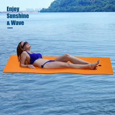 Costway 3-Layer Tear-Resistant Foam Floating Pad Island Water Sports Relaxing 1 Costway 3-Layer Tear-Resistant Foam Floating Pad Island Water Sports Relaxing