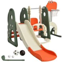 Costway 6 In 1 Toddler Slide And Swing Set Climber Playset W/ Ball Games WhiteOrange 17 Costway 6 In 1 Toddler Slide And Swing Set Climber Playset W/ Ball Games WhiteOrange -Costway Store GUEST 3e741e4f 8a46 429a b15d 9ae1d66e14cc