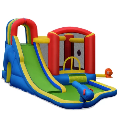 Costway Inflatable Kid Bounce House Slide Climbing Splash Pool Jumping Castle Without Blower 9 Costway Inflatable Kid Bounce House Slide Climbing Splash Pool Jumping Castle Without Blower - Image 9