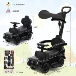 Costway 3 In 1 Ride On Push Car Mercedes Benz G350 Stroller Sliding Car W/ Canopy 14 Costway 3 In 1 Ride On Push Car Mercedes Benz G350 Stroller Sliding Car W/ Canopy -Costway Store GUEST 3f8452f2 8fc7 46d3 8041 74bf0aa76d45