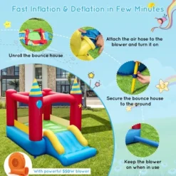 Costway Inflatable Bounce Castle Kids Jumping Bouncer Indoor Outdoor With 550W Blower 12 Costway Inflatable Bounce Castle Kids Jumping Bouncer Indoor Outdoor With 550W Blower -Costway Store GUEST 3fa24723 386a 48ba bd06 5861e6ddfe57