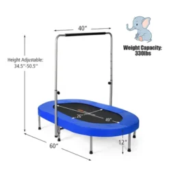 Costway Foldable Trampoline Double Mini Kids Fitness Rebounder W/ Adjustable Handle RedBlue 19 Costway Foldable Trampoline Double Mini Kids Fitness Rebounder W/ Adjustable Handle RedBlue -Costway Store GUEST 4002f631 0c7f 4cd5 86f7 152d6769644d