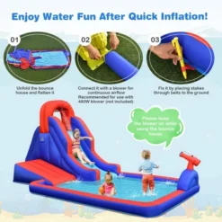 Costway Inflatable Water Slide Park W/ Climb Slide Pool & 2 Swim Rings Blower Excluded 15 Costway Inflatable Water Slide Park W/ Climb Slide Pool & 2 Swim Rings Blower Excluded -Costway Store GUEST 41ee24bb 0d21 494b a029 bc2c77f17525