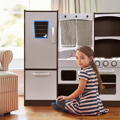 Costway Kids Cooking Pretend Play Toy Children Playset Wooden Kitchen Set Gift 2 Costway Kids Cooking Pretend Play Toy Children Playset Wooden Kitchen Set Gift - Image 2