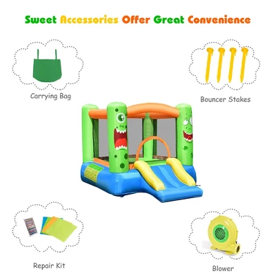 Costway Kids Playing Inflatable Bounce House Jumping Castle Game Fun Slider 480W Blower 8 Costway Kids Playing Inflatable Bounce House Jumping Castle Game Fun Slider 480W Blower - Image 8