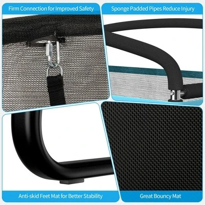 Costway 6FT Kids Recreational Trampoline W/Swing Safety Enclosure Indoor/Outdoor 7 Costway 6FT Kids Recreational Trampoline W/Swing Safety Enclosure Indoor/Outdoor - Image 7