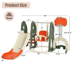 Costway 6 In 1 Toddler Slide And Swing Set Climber Playset W/ Ball Games WhiteOrange 18 Costway 6 In 1 Toddler Slide And Swing Set Climber Playset W/ Ball Games WhiteOrange -Costway Store GUEST 449f78a0 8d2a 4762 92d5 e5ef4c41cea8