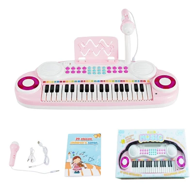 Costway 37-Key Toy Keyboard Piano Electronic Musical Instrument BluePink 11 Costway 37-Key Toy Keyboard Piano Electronic Musical Instrument BluePink - Image 11